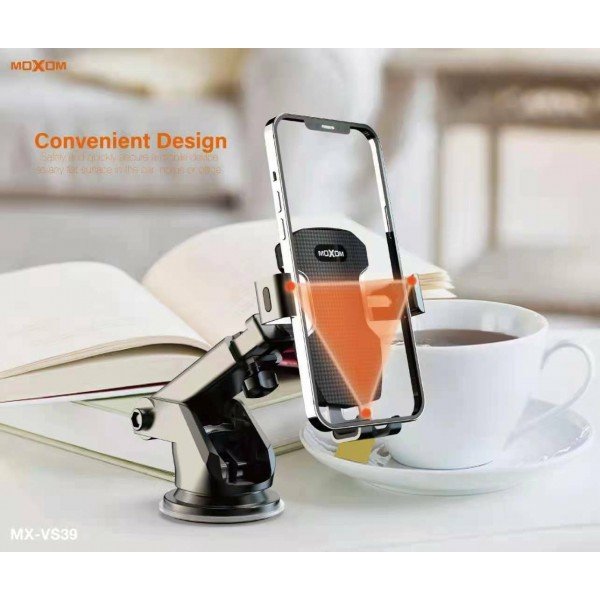 Moxom Βάση Κινητού Αυτοκινήτου με Ρυθμιζόμενα Άγκιστρα MX-VS39